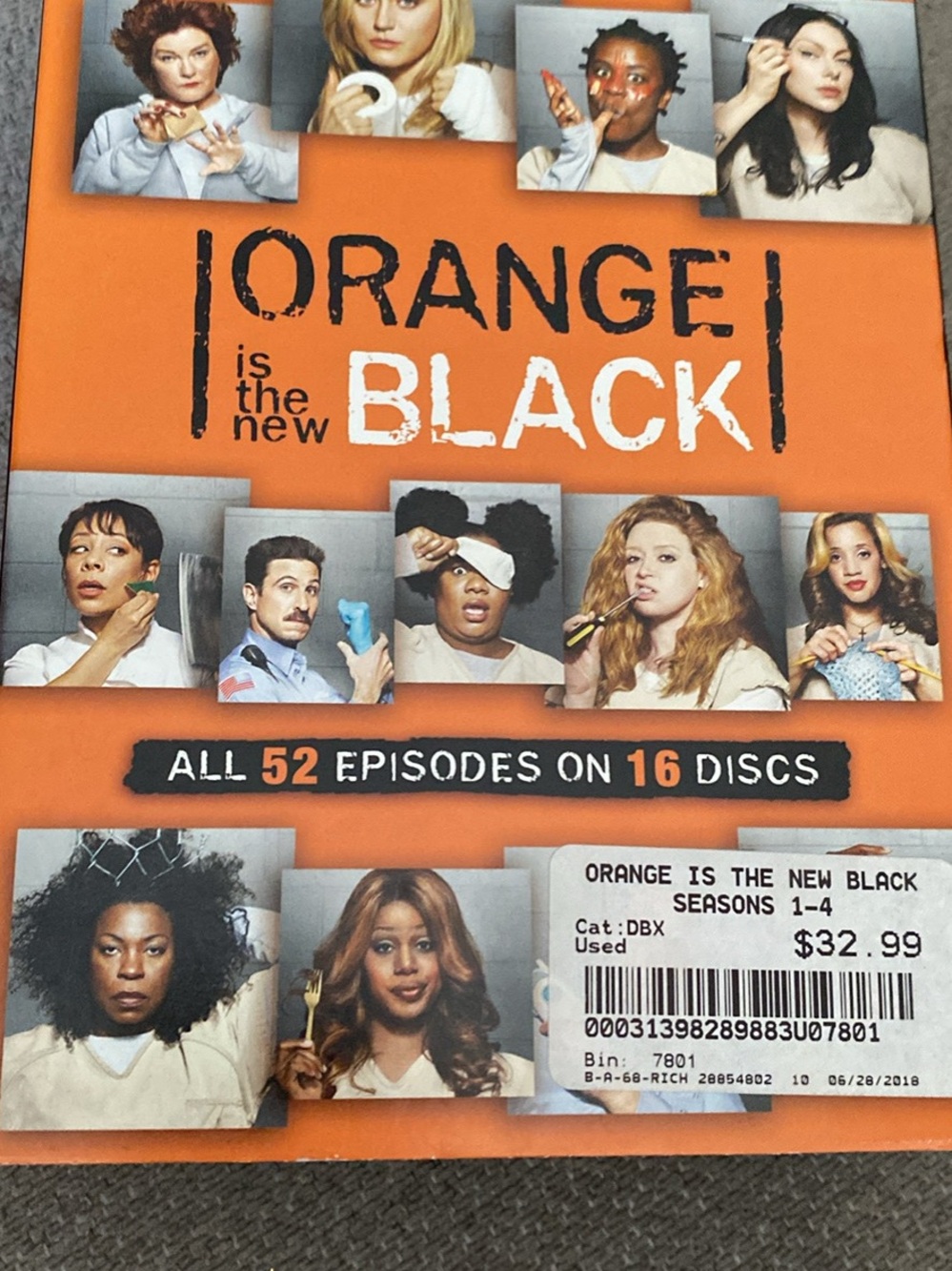 & Other Stories Orange and Black TV Series Box Art Print
